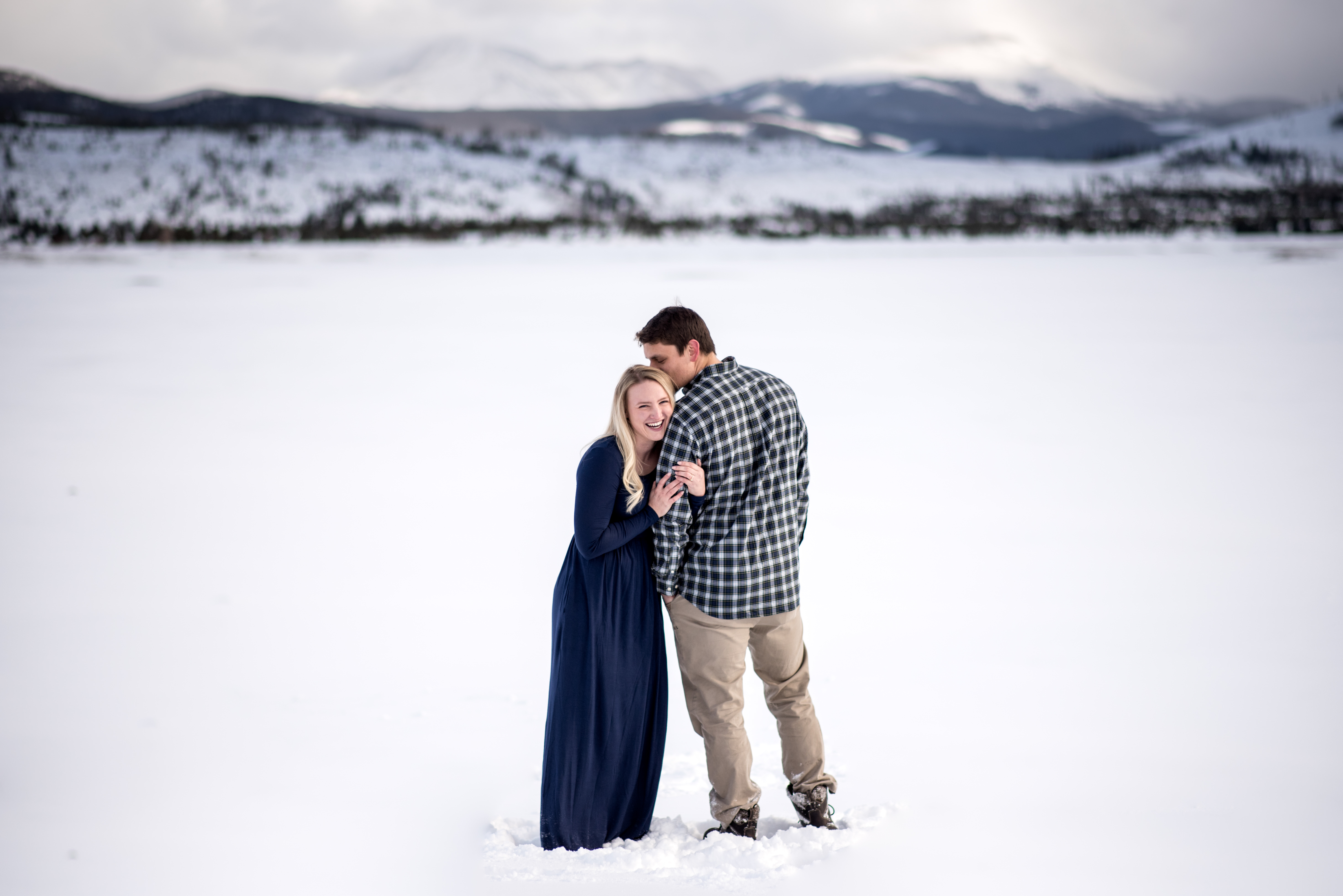 Winter engagement photos in Breckenridge Colorado