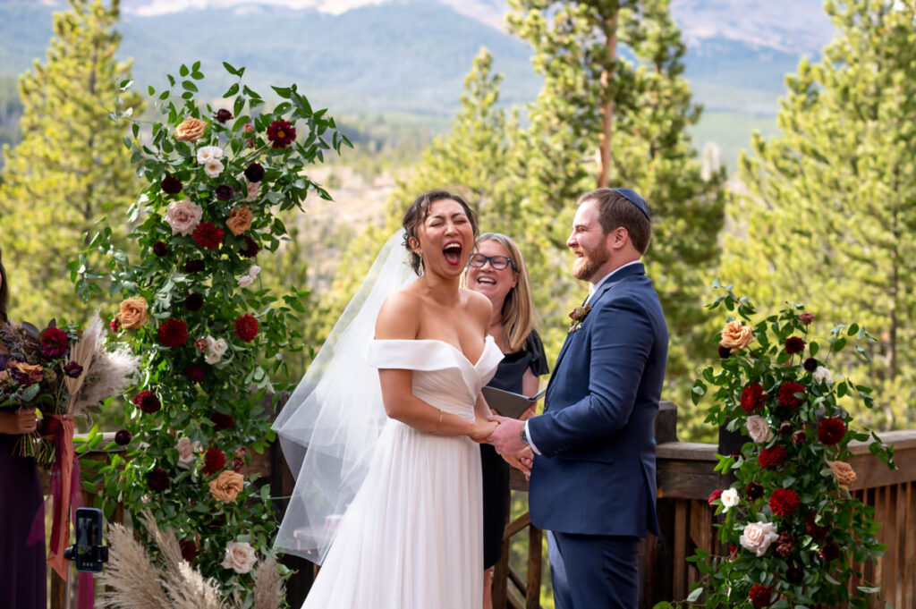 Wedding ceremony photo captured at a venue the photographer had never visited.